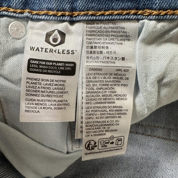 Levi's 505 Men's Jeans Stretch Straight Leg Regular Fit Blue Denim Size W38 L34 - Picture 9 of 14